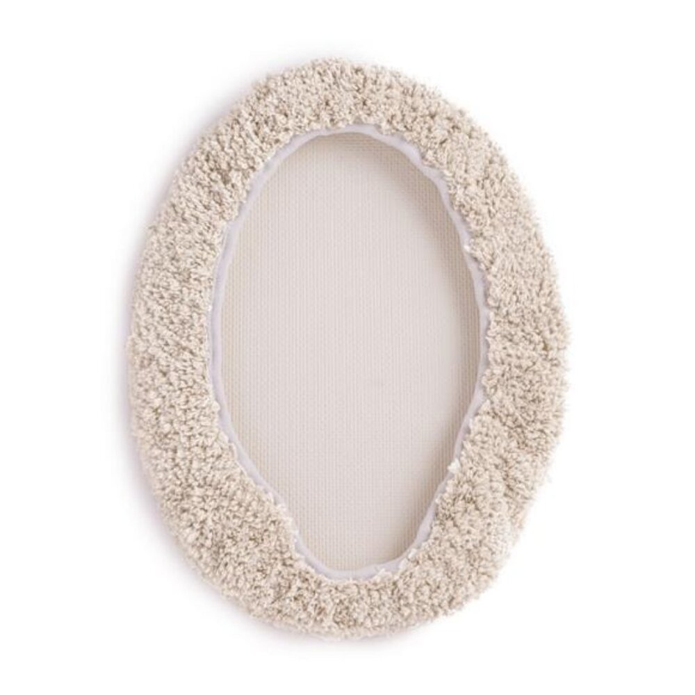 Basic Polyester Toilet Lid Cover, Tan, 19" x 22" - Picture 6 of 7